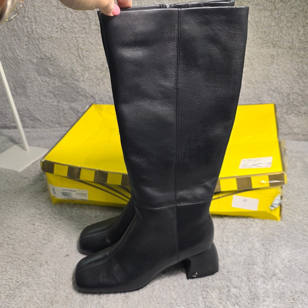 Circus by Sam Edelman Oaklyn Knee High Boots Black Square Toe Women 8 NEW - Picture 2 of 7